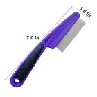 Flea Comb With Rubber Handle  Flea And Tick Comb For Dogs   Cats  Fine Tooth Dog