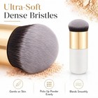 Pro Kabuki Makeup Brush Flat Foundation Blush Contour Powder Face Brush
