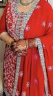 Sabya Sachi Replica Wedding Red Cherry  Sharara Embroidery 43 Xl Price On Sale