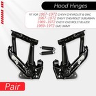 2x Hood Hinges Black W spring For 1967-1972 Chevy C10 Suburban Blazer gmc Jimmy