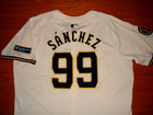 Gary Sanchez Milwaukee Brewers 2024 Game Worn Used Jersey W holo  orioles Twins 