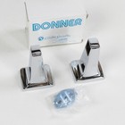Vintage Nos Donner 510 Chrome Towel Bar Bracket Set  Pair Of Posts