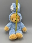 Dan Dee Teddy Bear In Blue Bunny Ears Costume Plush 14    Stuffed Animal