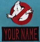 Adult Size Ghostbusters No Ghost 1    Custom Name Tag Patch Set  iron On Style 