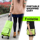 Foldable Trolley Bag Portable Shopping Cart Folding Home Laundry Grocery Handbag