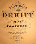 1894 Plat Map   Santa Anna Twp   Lane  Dewitt Co   Illinois  15x17 - 003