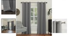 Noise-reducing 40  X 63  Grey Blackout Grommet Curtain For Peaceful Living
