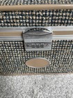 Vintage 60s Train Case Skyway Travel Retro 1960s Tweed Makeup Luggage Combo Lock
