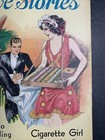 Cover Only All Story Love Stories 1932 Dorothy Flack  Art Cigarette Girl