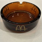 Mcdonald s Amber Glass Ashtray W  Golden Arches Logo  Restaurants   Fast Food