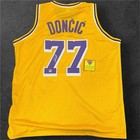Luka Doncic Signed Jersey La Lakers Autographed W coa  77