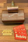 Vintage Gillette 1930 s  new  Style Razor W original Case   4 Berkeley Blades