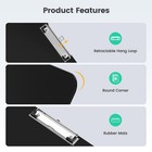 Horizontal Plastic Clipboards  Black 8 5 X 11 Clip Board 2 Pack    Landscape Lay