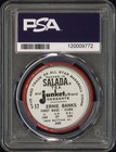 1963 Salada Baseball Coin Token Pin 17 Ernie Banks Chicago Cubs Psa 6 Ex-mt