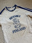 Vintage Rare Suomi Finland Football Soccer T Shirt Jersey 