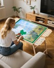 Vevor 1500 Piece Puzzle Board With Folding Leg Drawer Portable Wooden Jigsaw