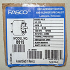 Fasco D515 Blower Motor  1550 Rpm  115vac  Tested  New