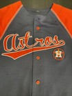 Youth Small Stitches Houston Astros Button On Jersey