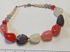 Vintage Chunky Lucite Colorful Choker Wilima Style Necklace  Very Unique 15-18 