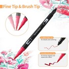 Art Markers Brush Pen  Markers For Adult Coloring Books No Bleeding 32 Colore   