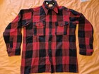 Vintage 50s 60s Ll Bean Wool Buffalo Plaid Shirt  Shacket Large Usa  Ex Cond 
