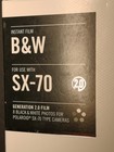Impossible Instant B w Film For Sx-70 Silver Frame Edition 8 Photos  sealed  