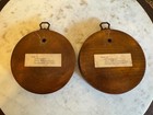 Vintage 70   s Ceramic Butterfly Trivet On Wood Base For Hanging Country Cottage