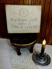 Folk Primitive Victorian Vintage Antique Style Psalm 91 11 Angels Guard Sign 