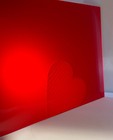 Acrylic Plexiglass Sheet - 1 8  Thick - Translucent Red - 8  X 12 