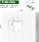 1 2in Hardware Cloth 72    100  Galvanized Chicken Wire Fence Welded Mesh Roll