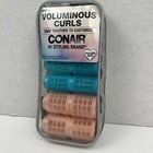 Conair Voluminous Curls Curlers 12 Self-grip Sm   Lg Size Hair Rollers   Bag