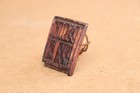 Old Antique Primitive Wooden Wood Stamp For Ritual Bread Orthodox Christian 19th