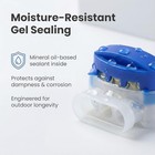  30pcs 3-way Waterproof Wire Connectors  Self-stripping Electrical Idc 30pcs