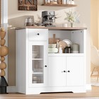 Kitchen Storage Cabinet With Microwave Stand Modern Buffet Sideboard Living Room