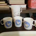 Vintage 1970s Chilton Globe 15pc Lot Play Dish cup Set Plastic Toy Dishes