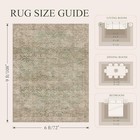 8x10 Area Rugs   washable Non-slip   large Moss Vintage Boho Carpet