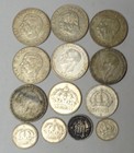 Sweden Twelve 0 400 Silver Coins 1940s To 1960ss   1897 25 Ore 0 78 Oz Silver