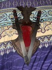 Vintage Wood Medieval Gothic Metal Sword Wall Art Decor Red Velvet