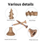 Deck Screws  8 X 1-1 2        T25 Star Torx Drive Flat Head Wood Screws  Brown  5lb