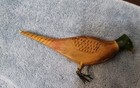 Folk Art Decor Hand Carved And Painted Wood Pheasant