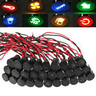 1x 8-16mm 12v-36v Led Dash Panel Warning Pilot Light Indicator Lamp Car Boat 