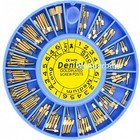 120pcs Dental Screw Post Gold silver Plated Titanium Kit Conical Root Canal Pins