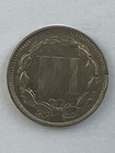 1865 Three Cent Nickel Piece 3c Civil War Date Ungraded Us Type Coin