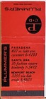 Plummer s Of California Pasadena Ca Danish Furniture Vintage Matchbook Cover
