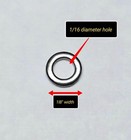 Straight Razor Hardware Pinning Kit  flat Washers ss 