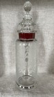 Paden City Gazebo Etched Glass 3-piece Cocktail Shaker 1930s Euc