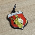 Antique German 800 Silver Trier Coat Of Arms Enamel Charm X246