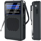 Am Fm Sw 3 Band Pocket Radio  Battery Operated Portable Player With Flashlight