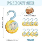 Baby Clothes Dividers For Closet - Set Of 8 Wooden Baby Size Closet Dividers    