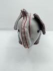 Pottery Barn Gray Elephant Bookend Faux Leather Heavy Sand Filled